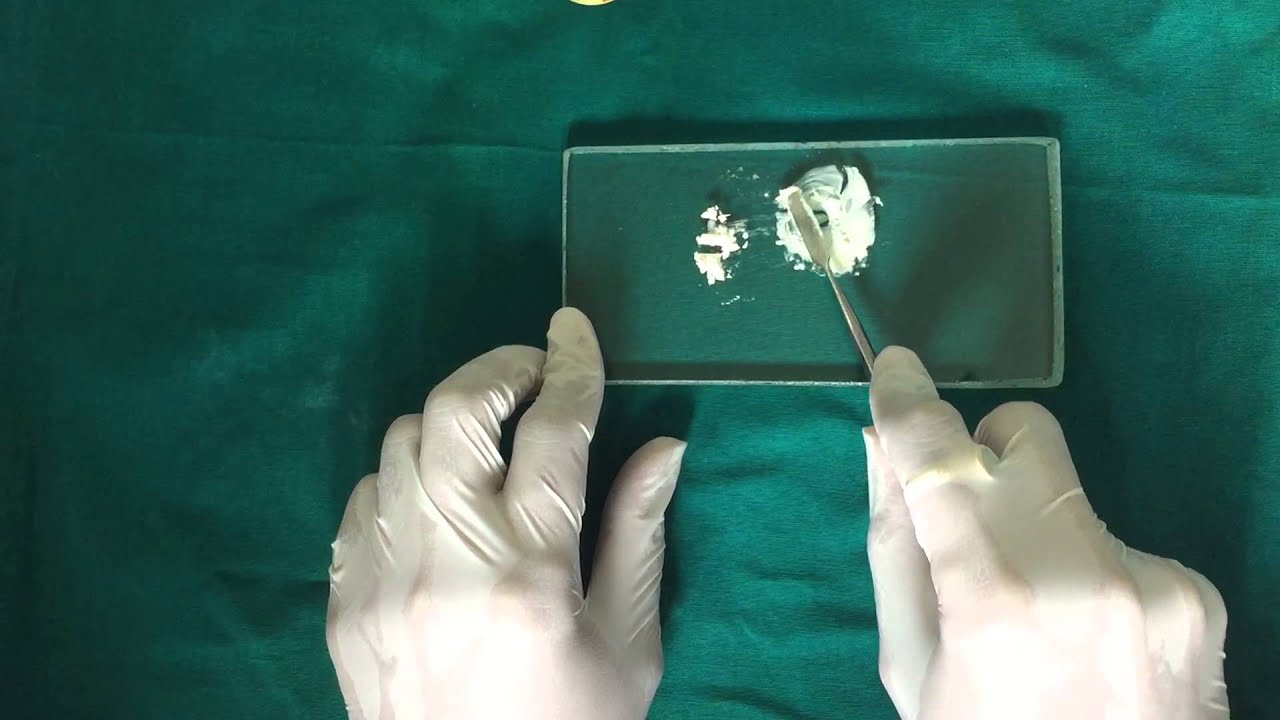 Zinc Phosphate Cement Manipulation