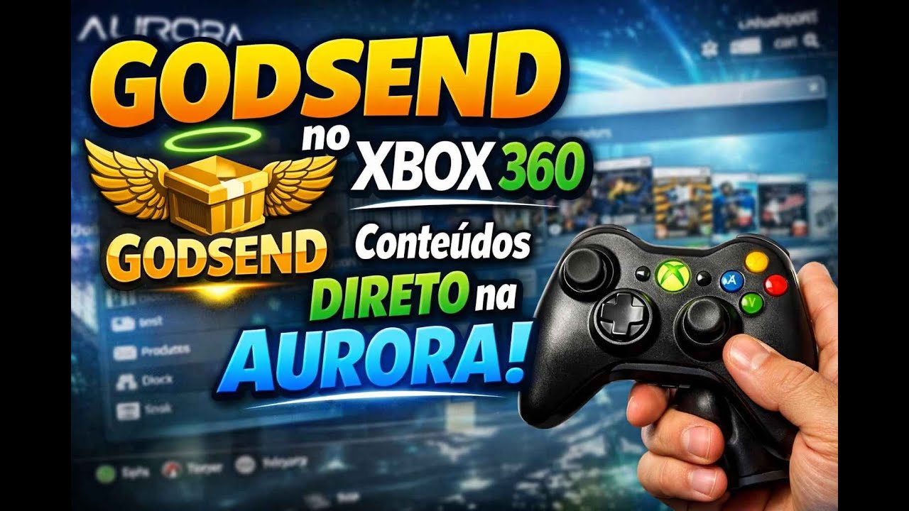 GODSEND no Xbox 360 RGH/EXPLOIT: Conteúdos Direto pela Aurora