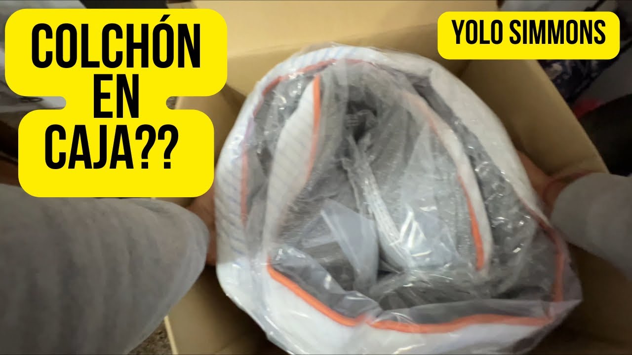 Viene en una caja !!! Sirve el YOLO de SIMMONS ? Me compré el colchón que viene enrollado en caja 😱
