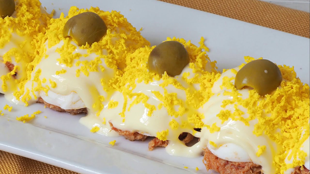 HUEVOS RELLENOS DE ATÚN ¡Un clásico que nunca falla!