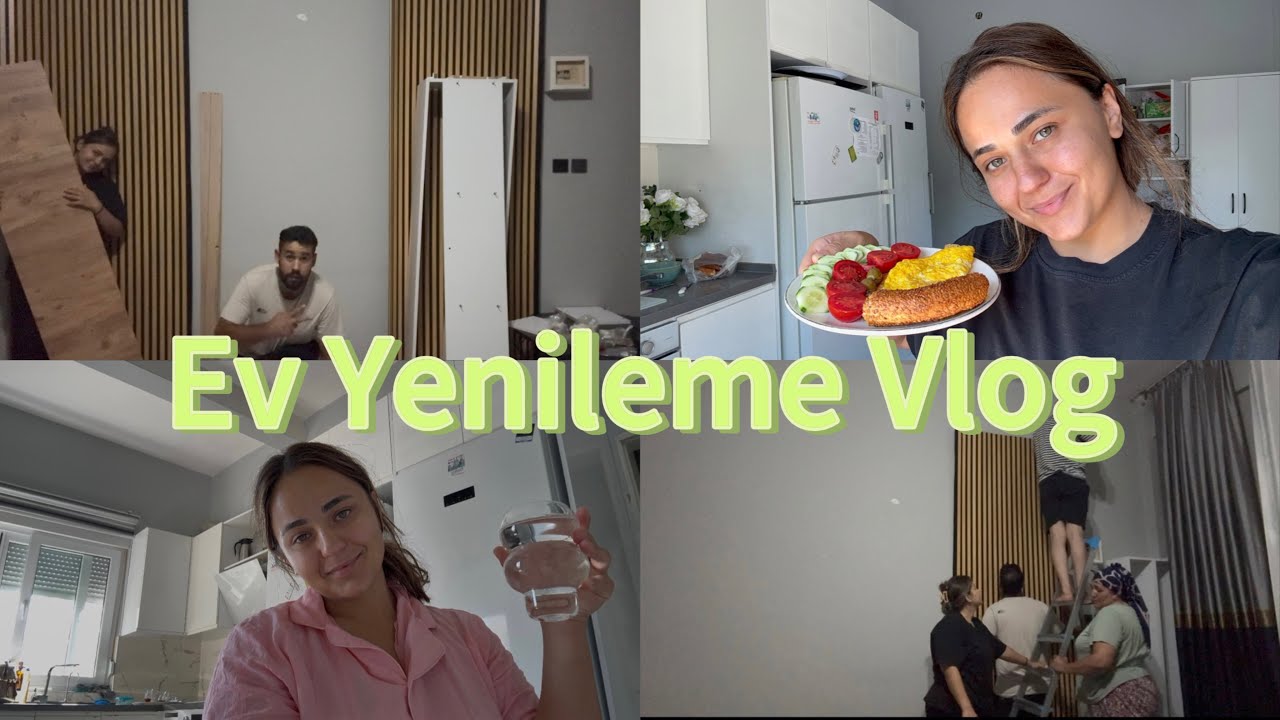 Evimize Yepyeni Hava Kattık | TV Ünitesi Yenileme -GÜNLÜK VLOG