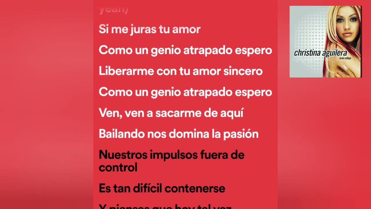 Christina Aguilera - Genio Atrapado (Karaoke)