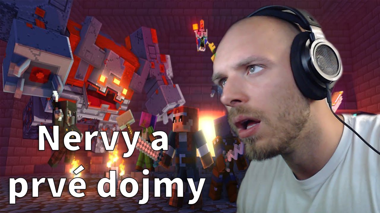 Restt - Nervy v Minecraft dungeons - naj momenty w/Evžen,Žolik