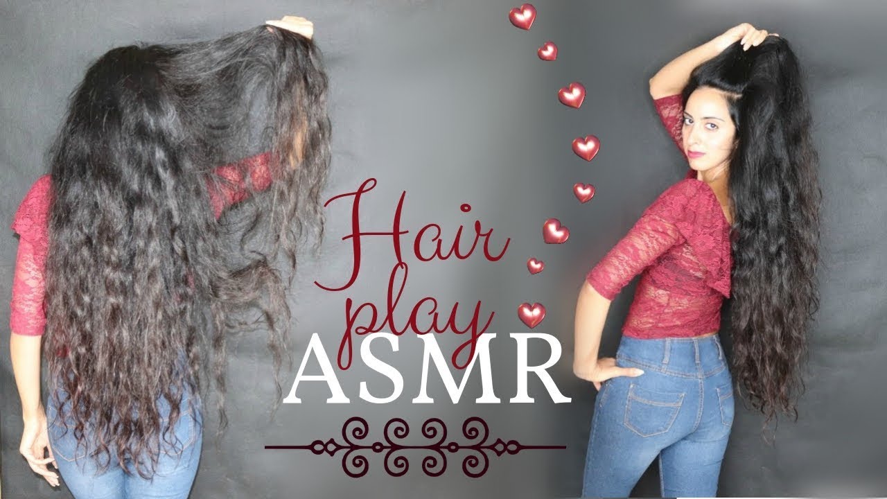ASMR Playing hair soft spoken talking of hair care ENG SUB ITA