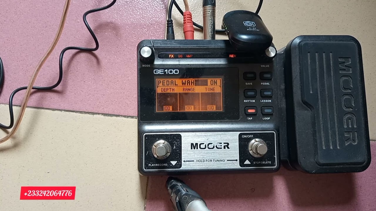 Как настроить эффект вау на гитарной педали Mooer GE100
