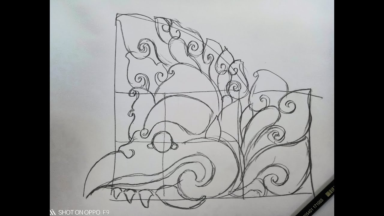 Cara menggambar Karang Goak #1