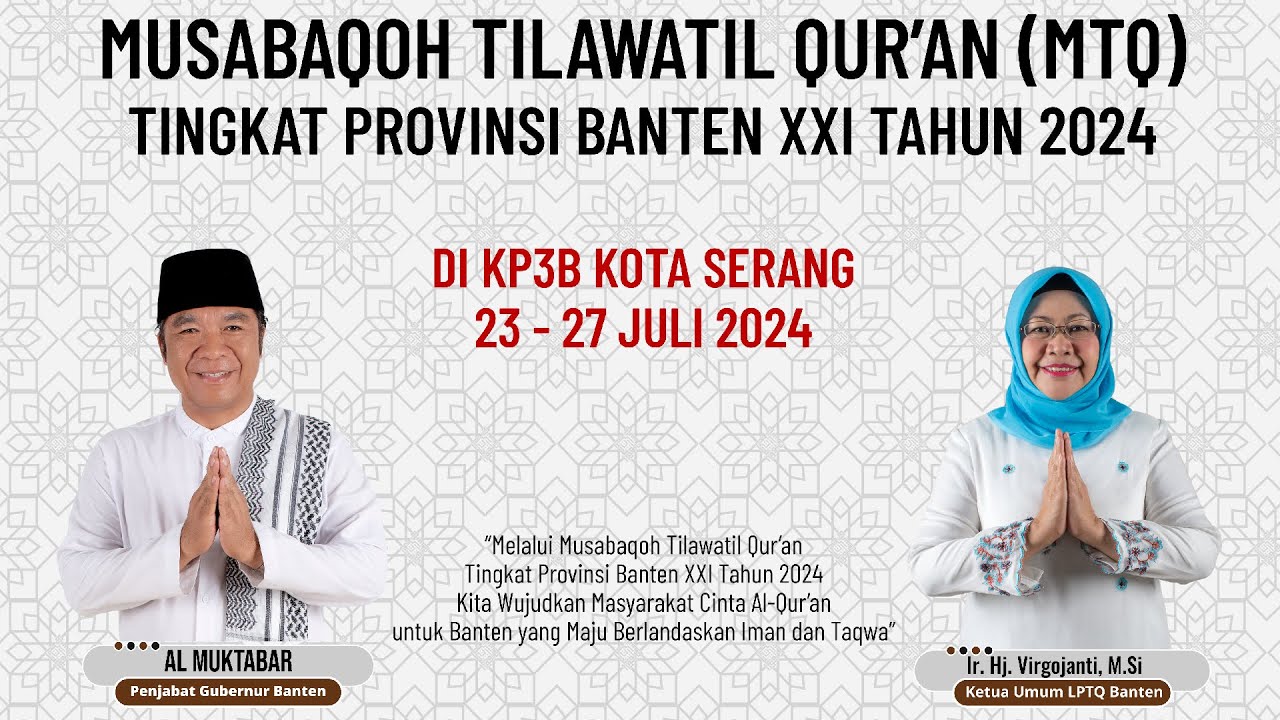 Final Cabang Tilawah Dewasa MTQ XXI Tingkat Provinsi Banten 2024