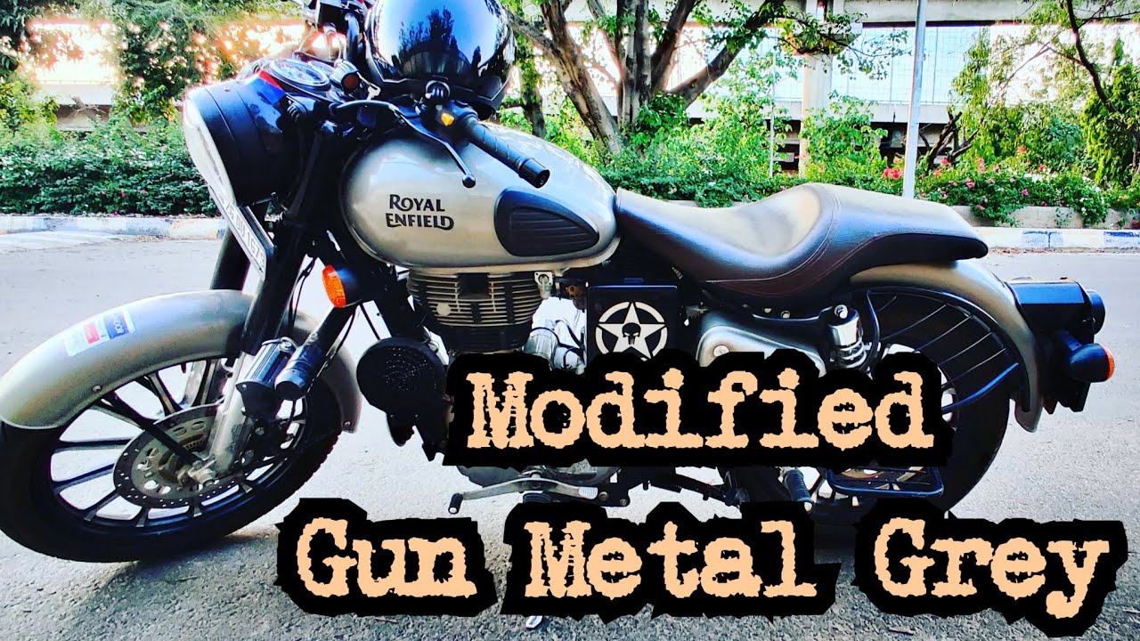 Modified Classic Gun Metal Grey | Modified Seat | Classic 350 | Alloy Wheels | LED Lights | Bullet