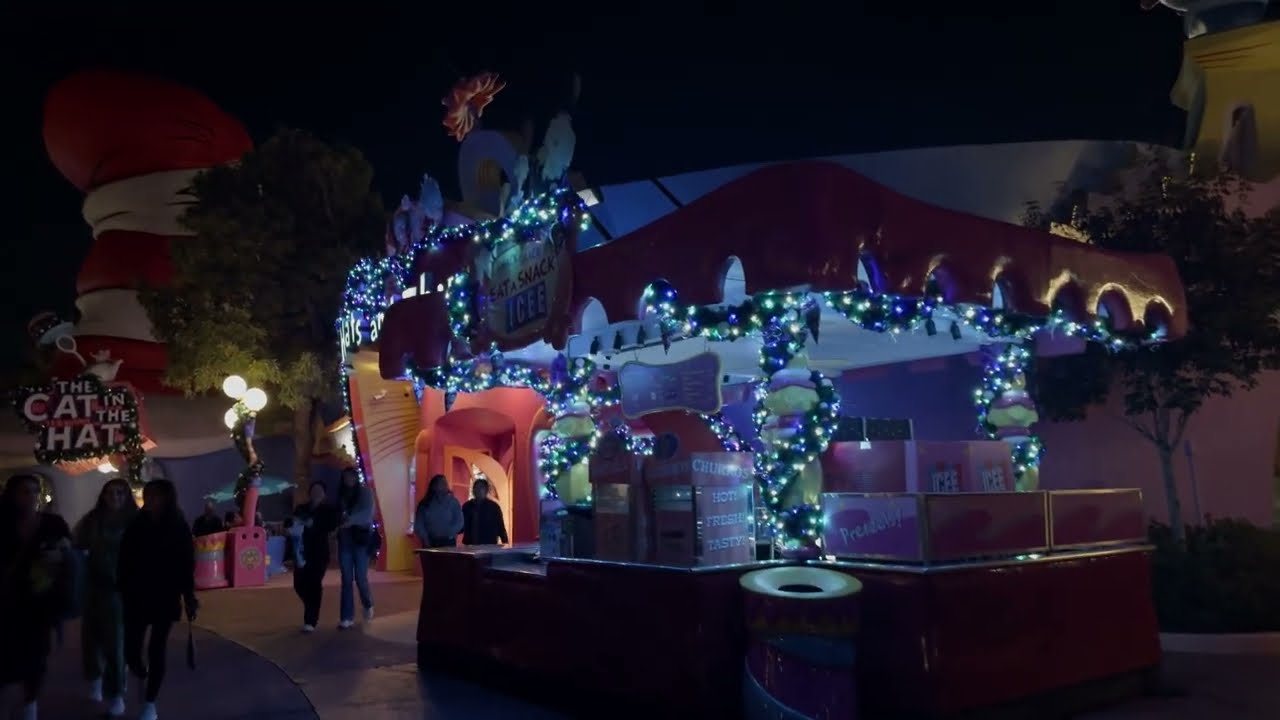 Suess Landing Christmas Lights at Universal Orlando Resort 2023