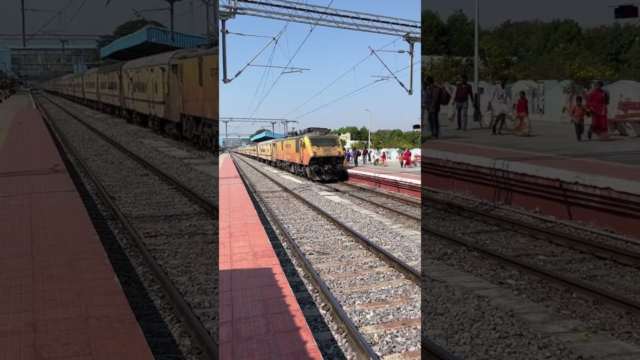 Unqiue &ldquo;TEJAS&rdquo; livery WAP 5 | 35013 GZB WAP 5 | Indian Railways