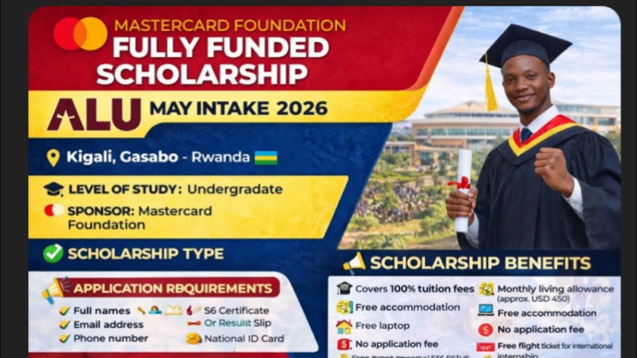 ALU WITH MASTERCARD FOUNDATION FULL FUNDED SCHOLARSHIP May intake 2026 #apply #success