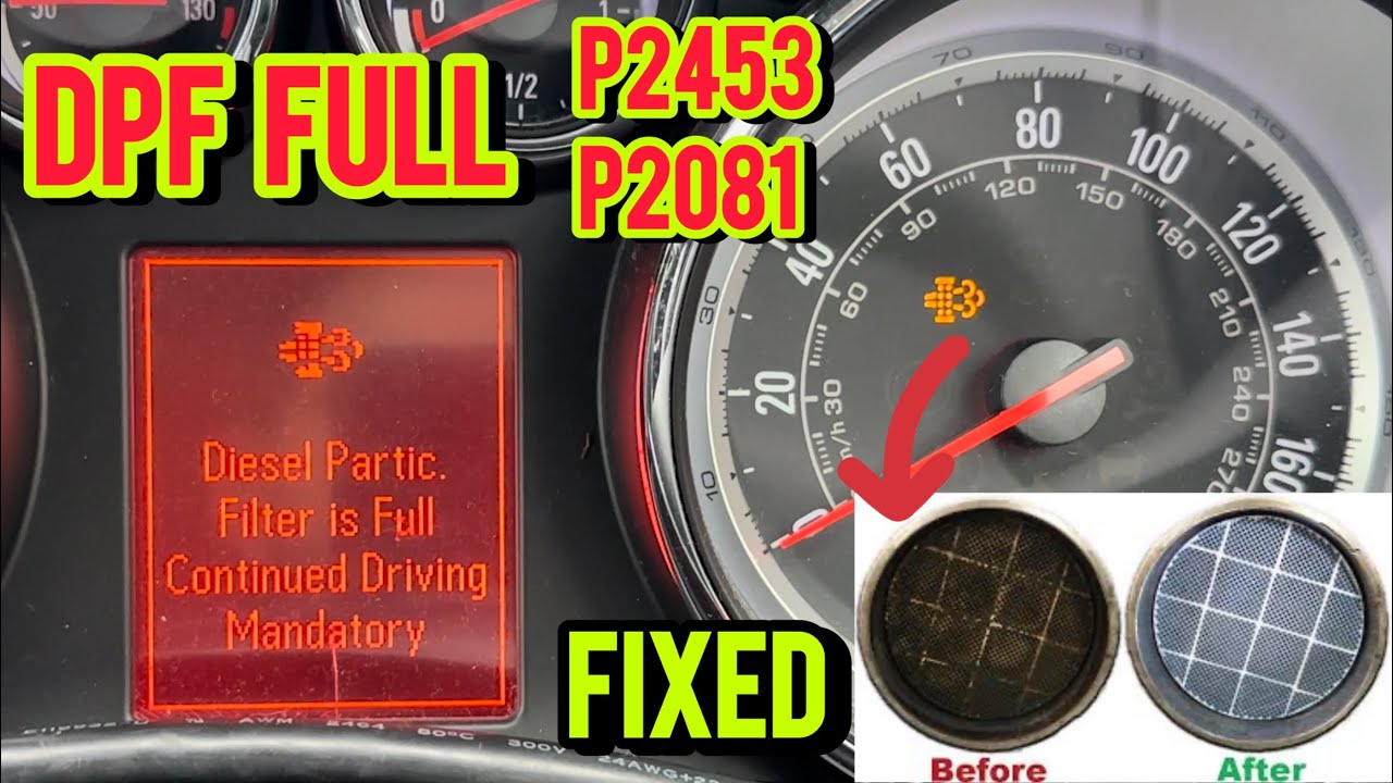Фильтр сажевый дизельный Vauxhall DPF P2453 P2081. Как очистить своими руками. Простые шаги.