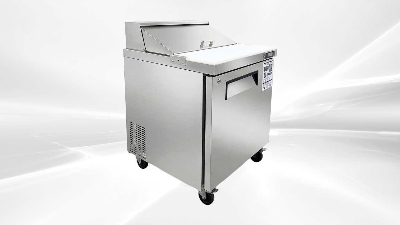 Milk tea equipment NSF Sandwich Prep Table 27 inches Refrigerator Salad display cabinet KSR-27B1