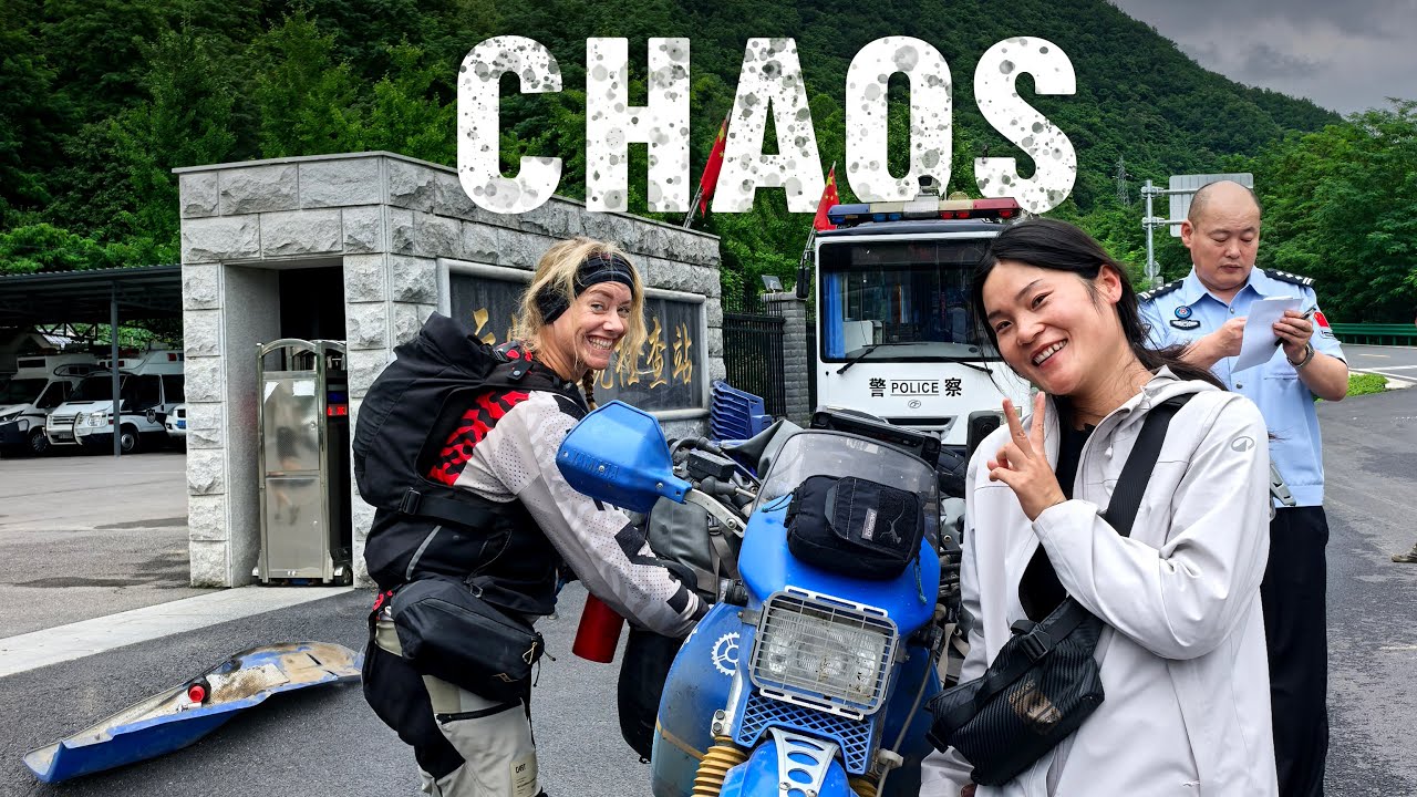 Journey erupts in chaos: stalked by Chinese police and motorcycle falls apart 🇨🇳 |S8, EP160