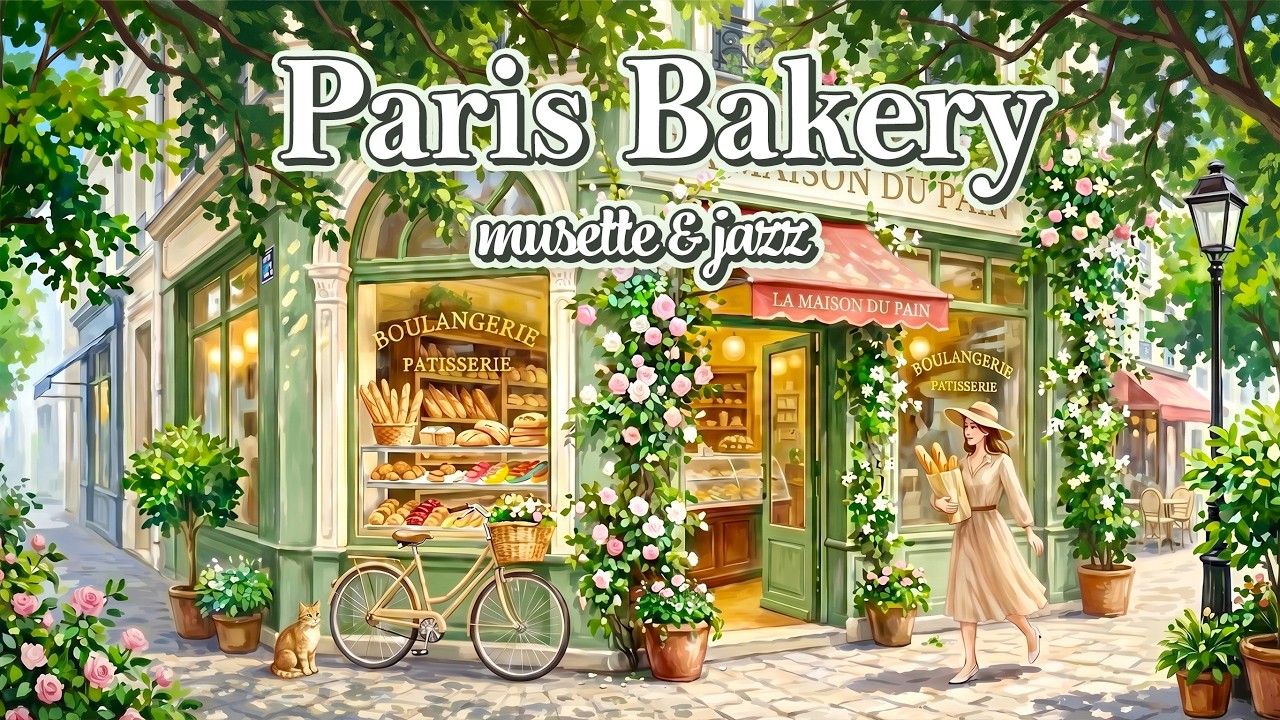 𝐏𝐚𝐫𝐢𝐬 𝐁𝐚𝐤𝐞𝐫𝐲 🥐 Music for a Sunny Morning | 1 Hour French Caf&eacute; Music