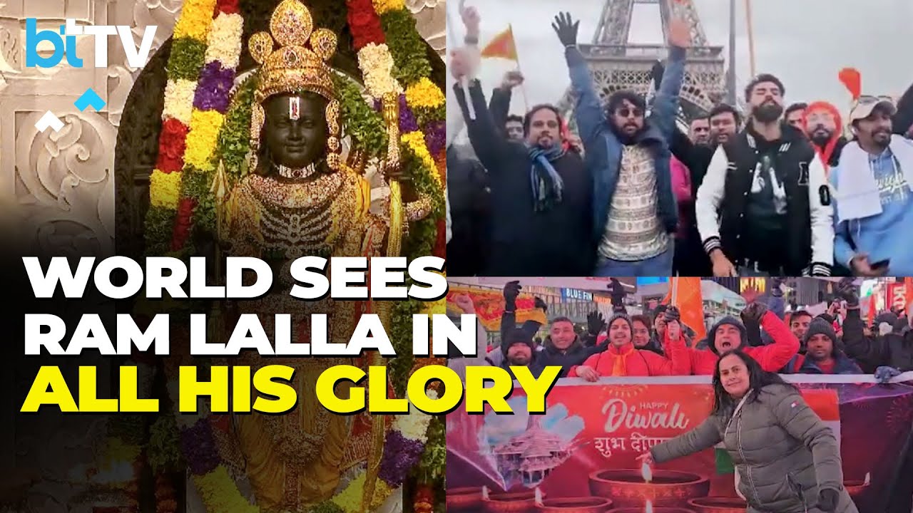 From New York's Times Square To The Eiffel Tower World Celebrates Return Of Lord Ram