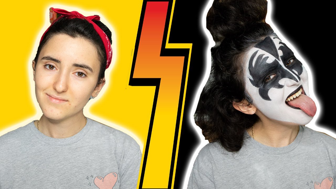 Transforming into GENE SIMMONS from KISS