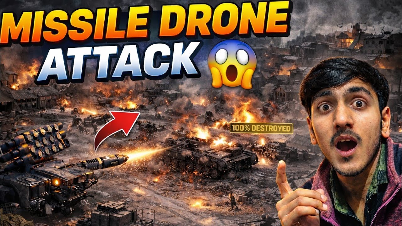  MISSILE ATTACK 💥 | Tank Destroyed in Seconds 😱 |  War Drone #1