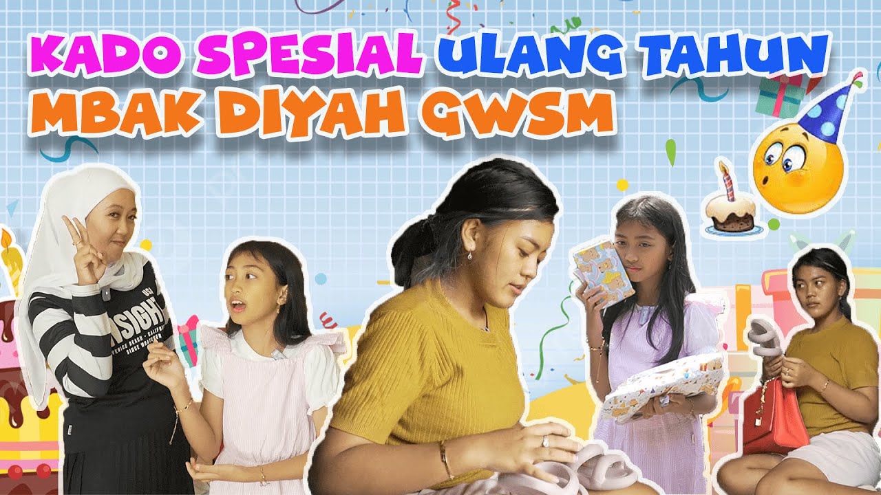 KEJUTAN KADO ULTAH UNTUK GWSM || Mbak diyah mawut ditantang challenge sama kanza #viralvideo