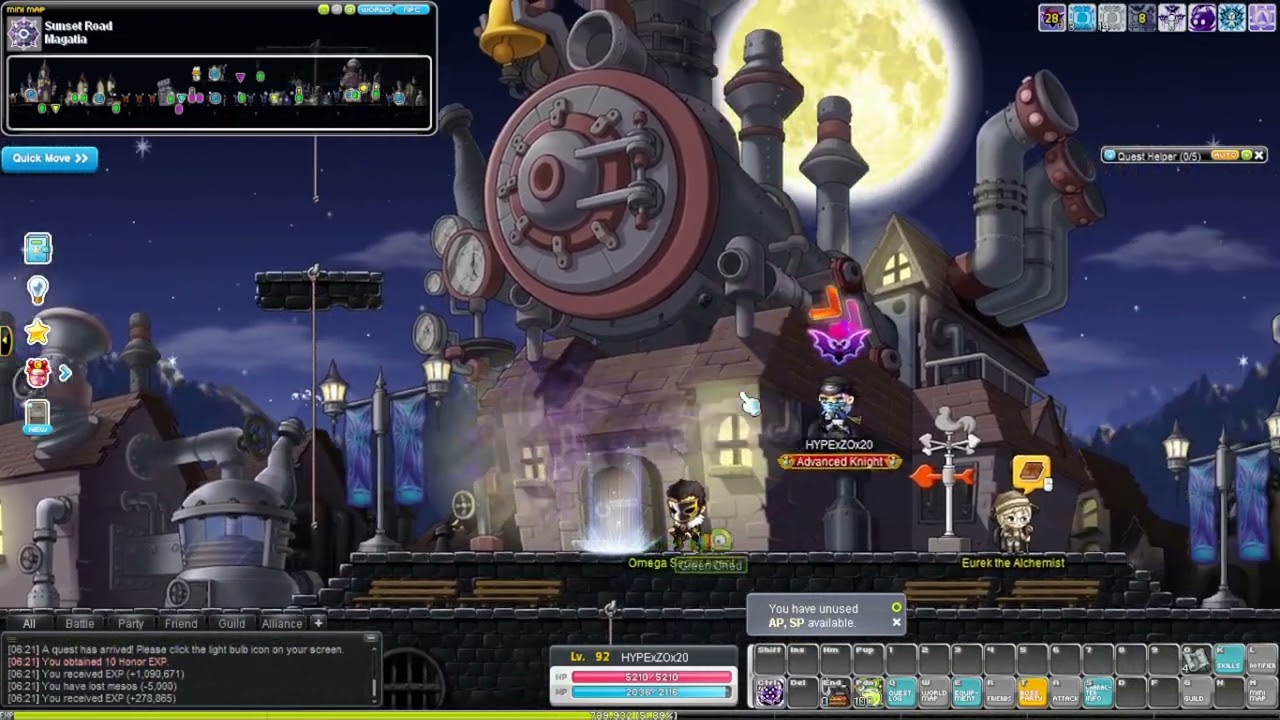 [MapleStory] Magatia Quest Line(lvl 85-100) Start to Finish.