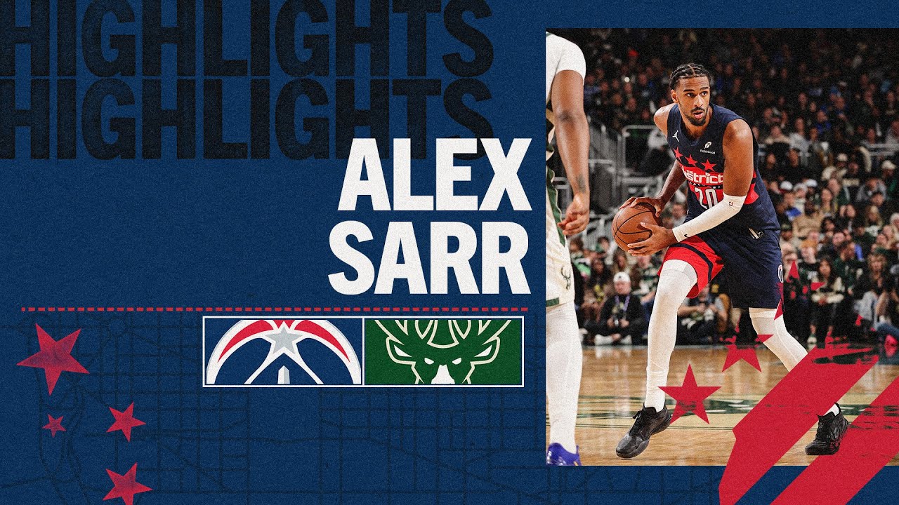 Highlights: Alex Sarr scores 20 points in the win over the Milwaukee Bucks | 12.31.25
