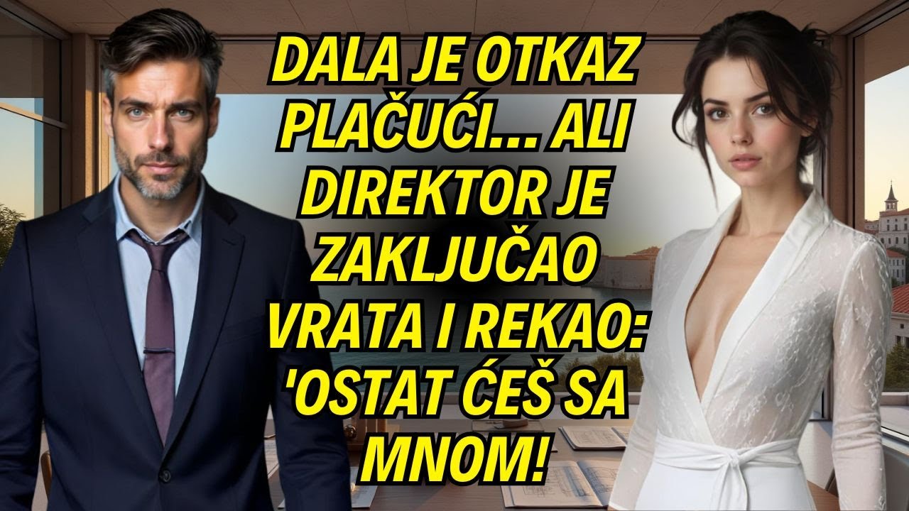 Dala je otkaz plačući… ali direktor je zaključao vrata i rekao: 'Ostat ćeš sa mnom!