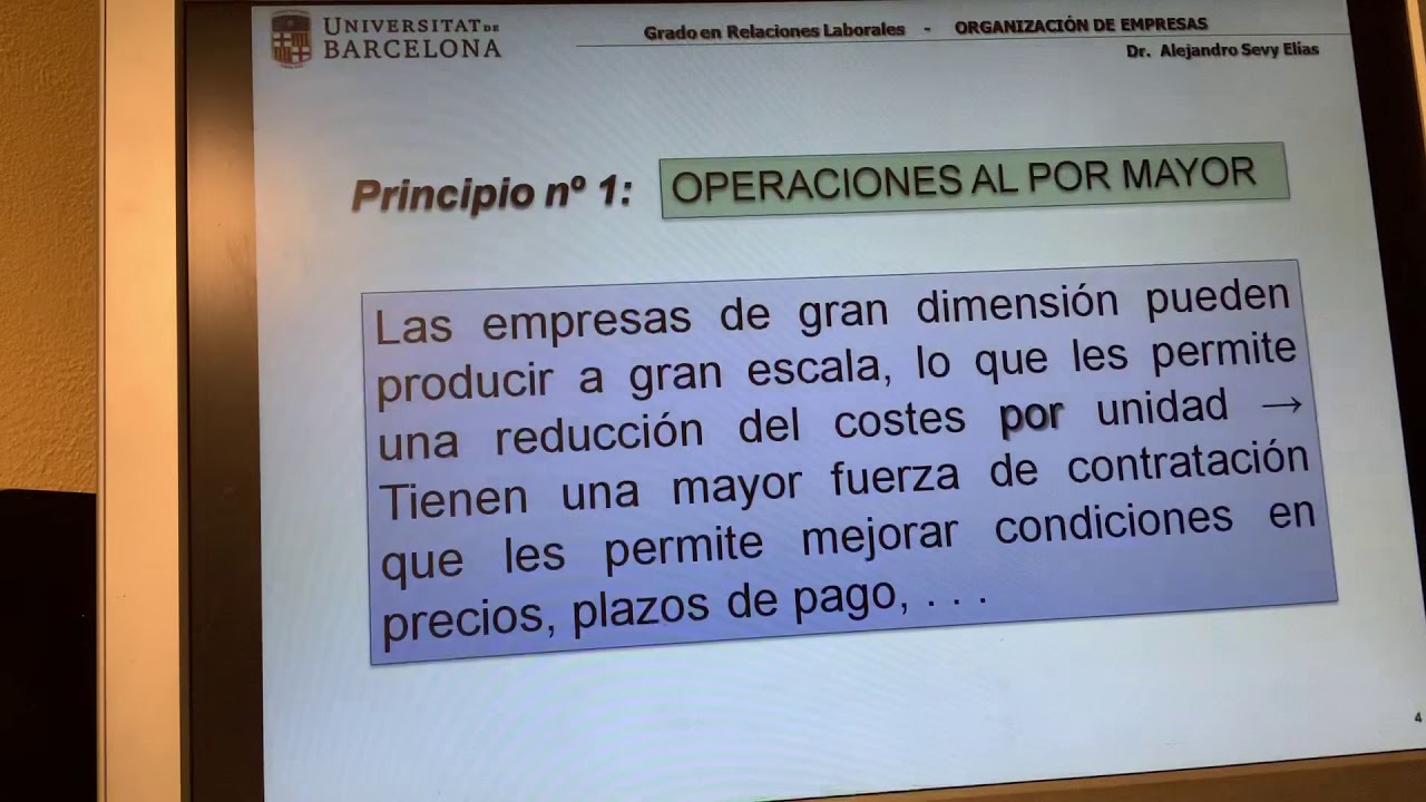 Dimensi&oacute;n empresarial y econom&iacute;as de escala (1) - RRLL