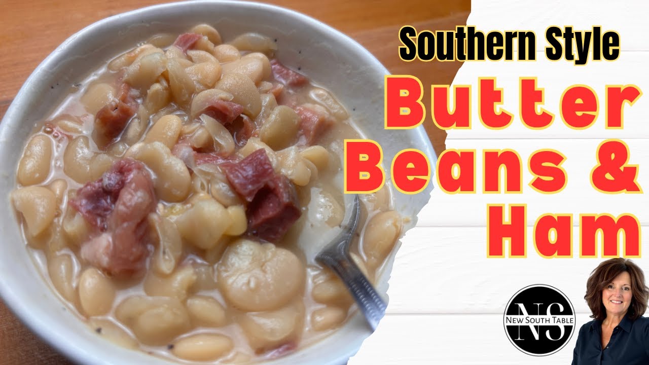 Butter Beans & Ham - Crock Pot Recipe
