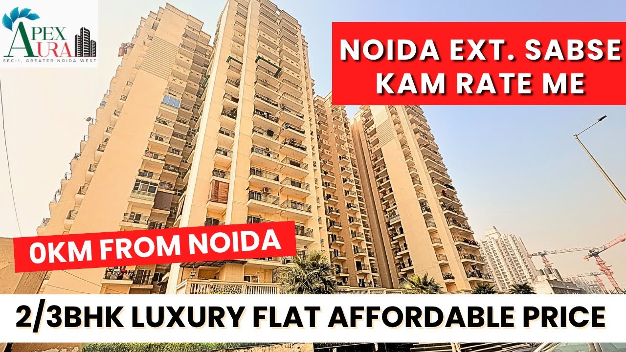 Sabse kam rate me 2 & 3 BHK Flats| Apex Aura Noida Extension| Best Investment Option Near Noida#3bhk