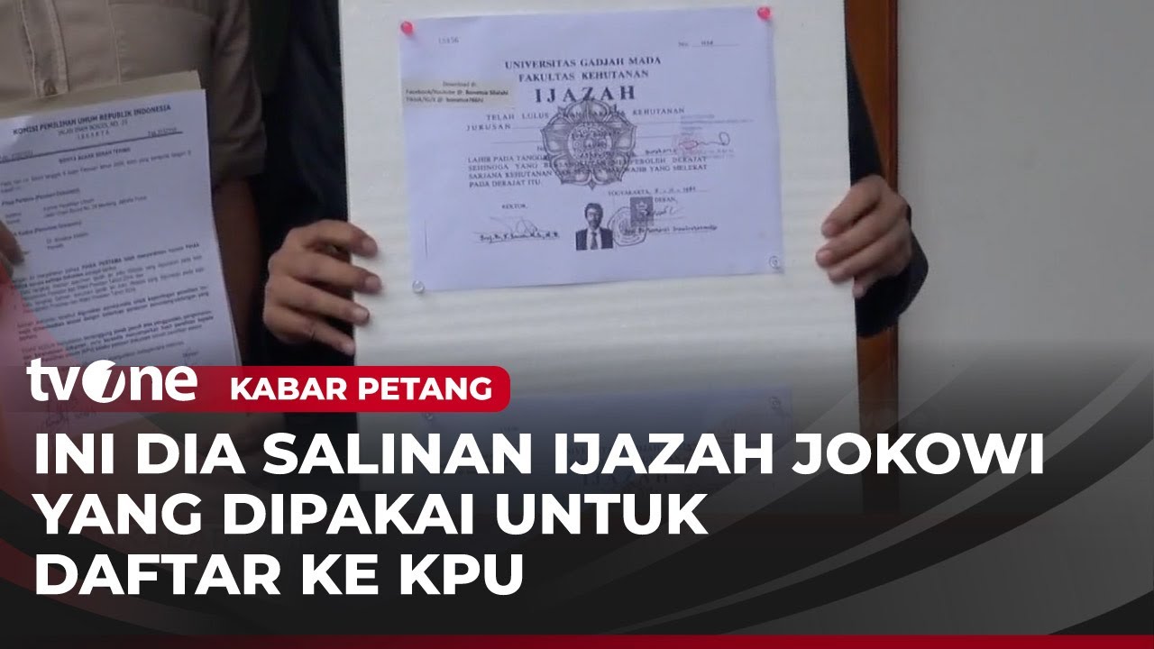 Uncensored! Ini Penampakan Salinan Ijazah Jokowi | Kabar Petang