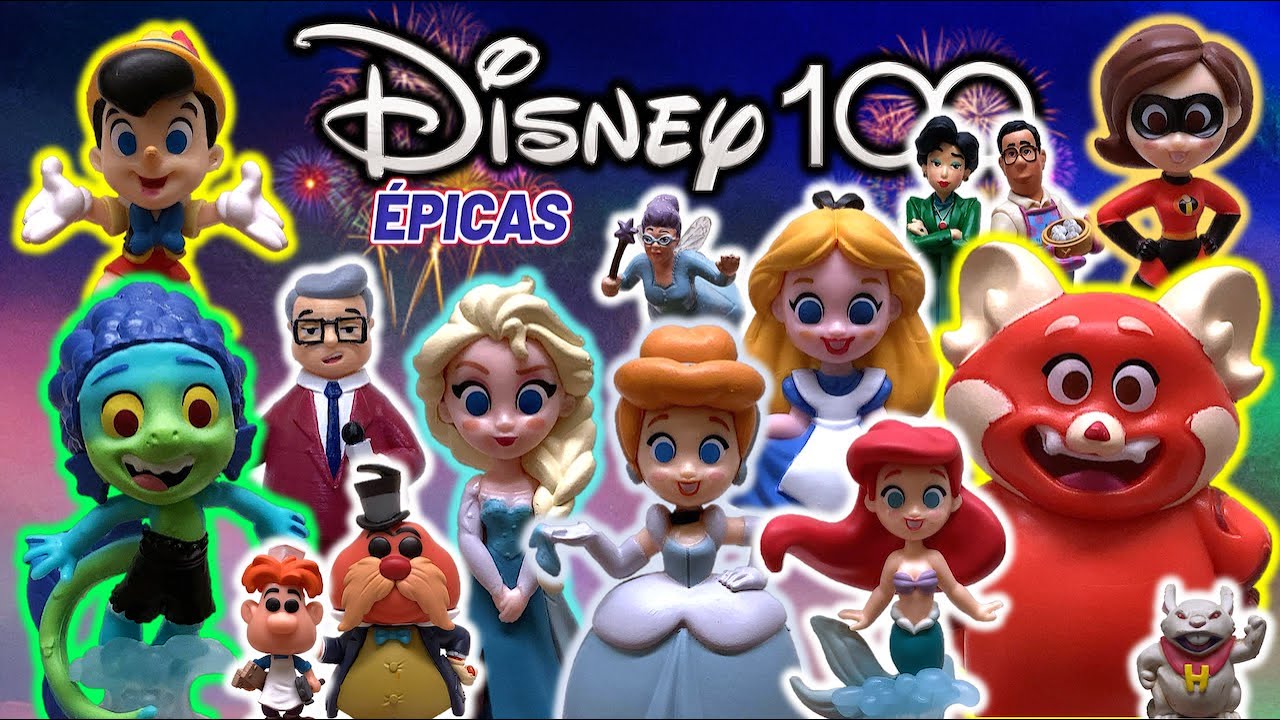 DISNEY 100 - Pack de TRANSFORMACIONES ÉPICAS | TOY SHOTS (2025) - Colección Just Play