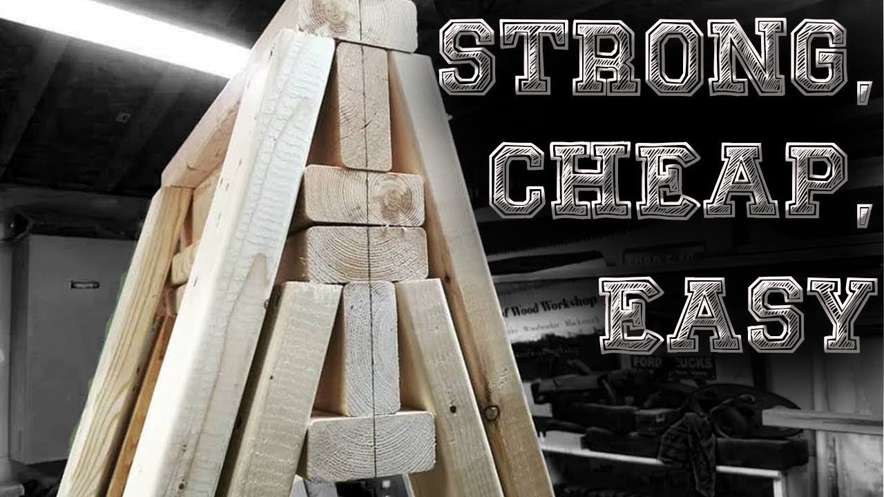 Easy to Make I-Beam Saw Horses