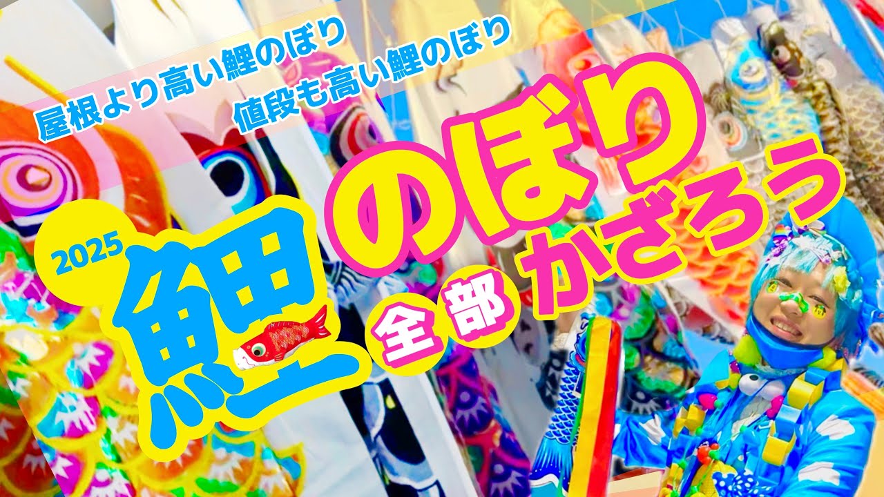 鯉のぼり🎏全部かざろう2025