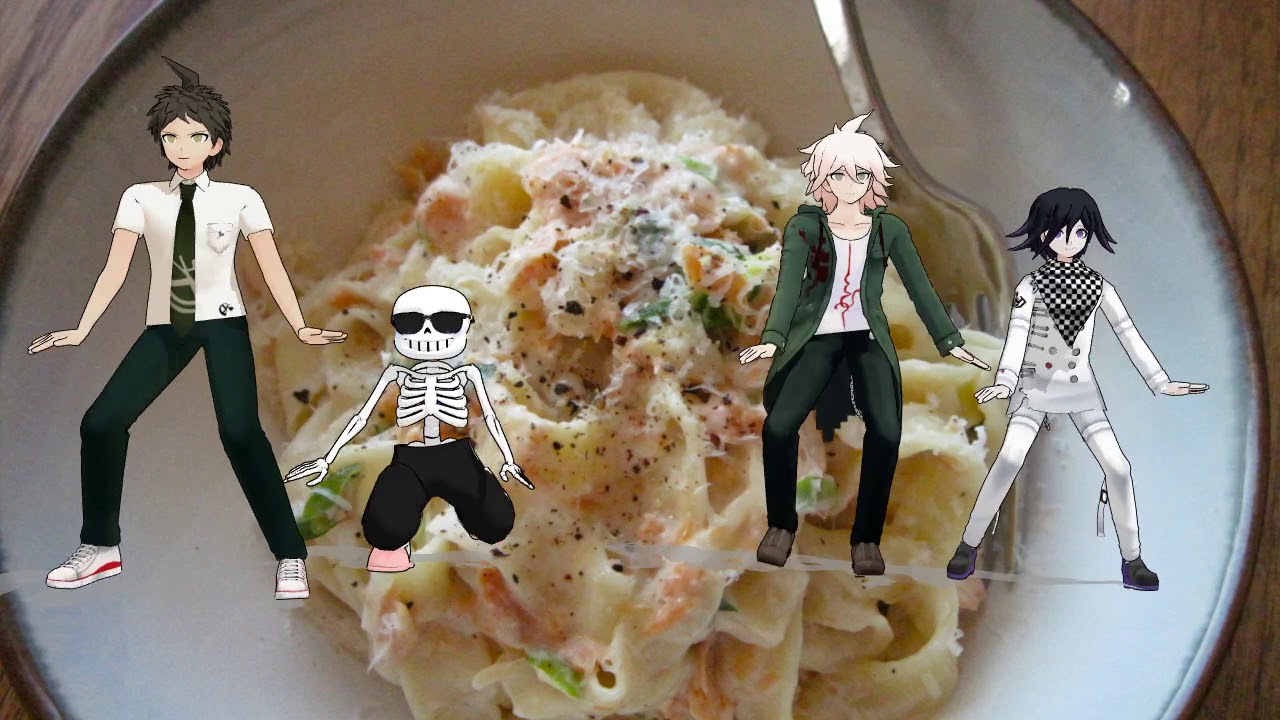sans komaeda kokichi and hajime dance mmd danganronpa :)