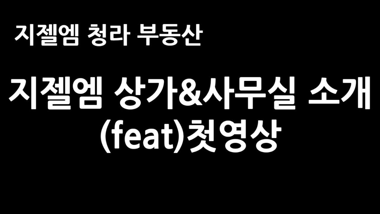 지젤엠청라부동산 부동산소개겸 지젤엠상가소개