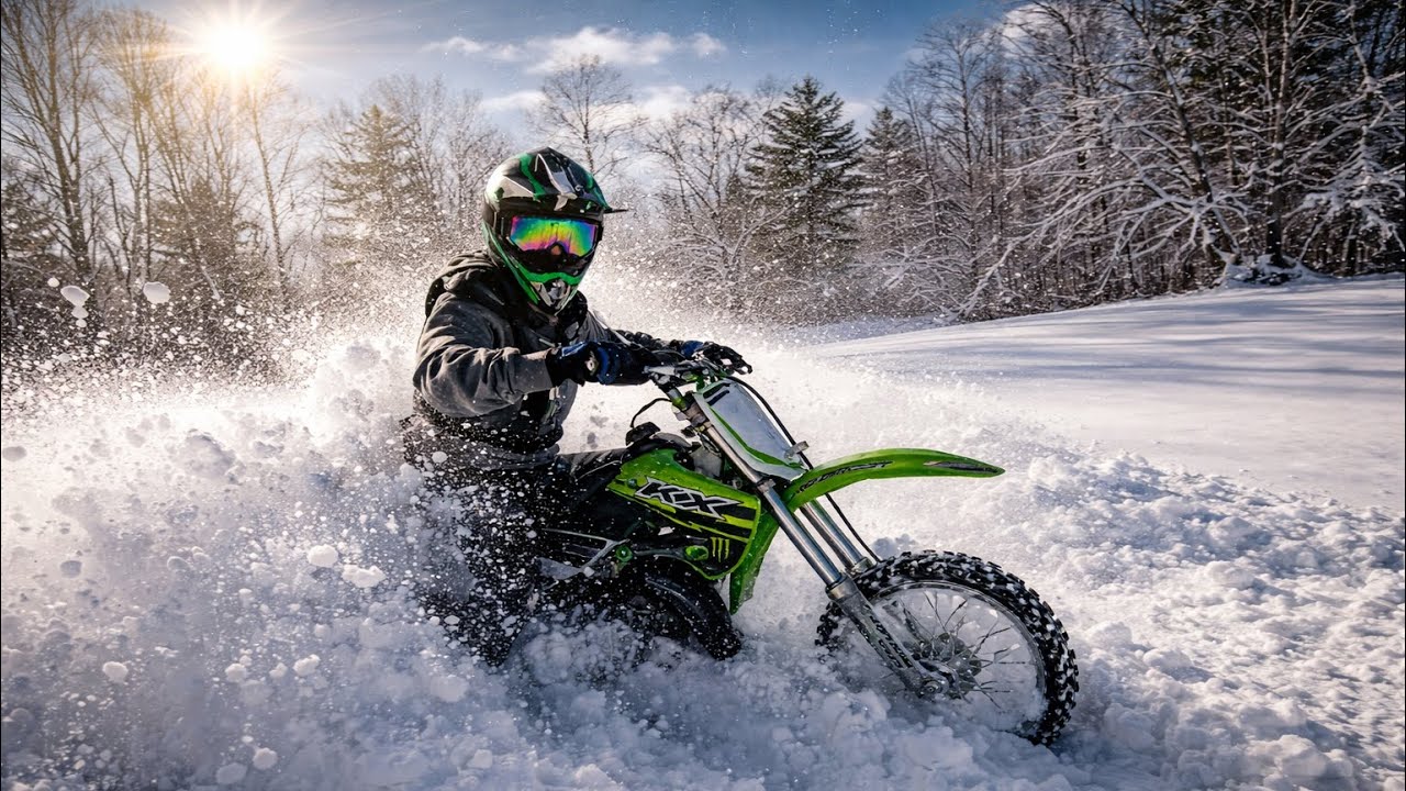 DirtBike Winter Mayhem kx65 VS 150cc  