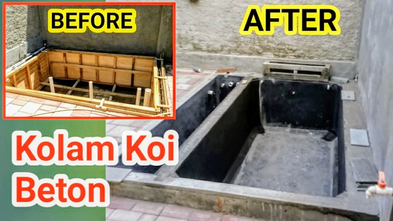 Pengecoran Kolam Koi & Sekat chamber filter