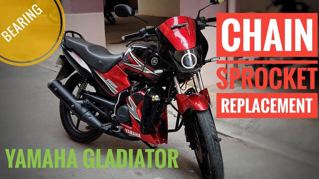 #DIY YAMAHA GLADIATOR / SS125 : CHAIN SPROCKET & SPROCKET BEARING REPLACEMENT | SWING ARM CLEANING