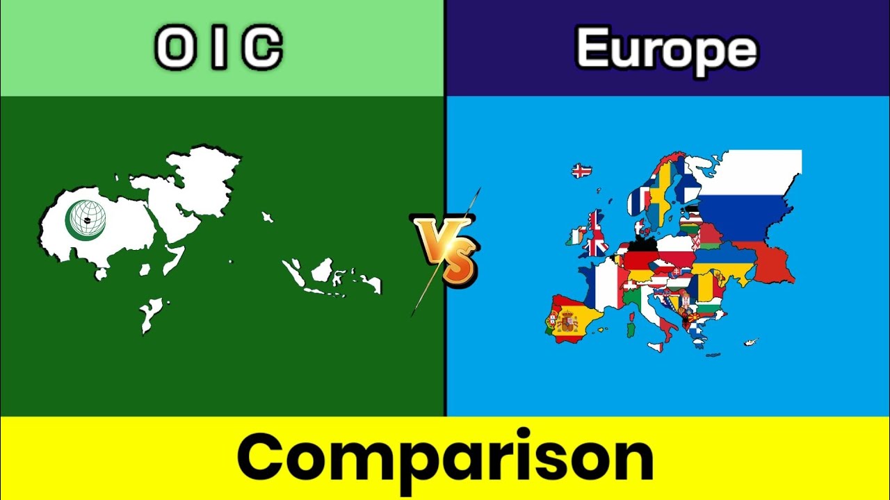 OIC vs Europe | Europe vs OIC | OIC | Europe | islamic countries vs Europe | Comparison | Data Duck