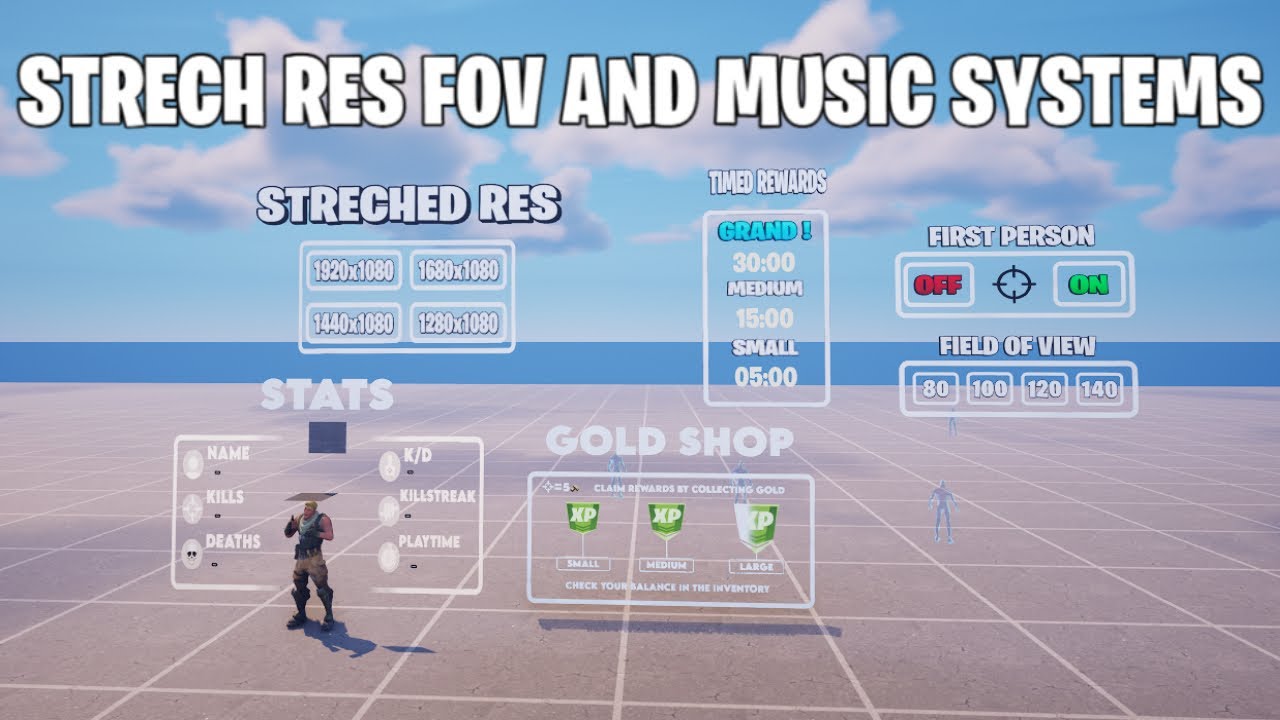 strech res+ fov+ first person (UEFN) pack