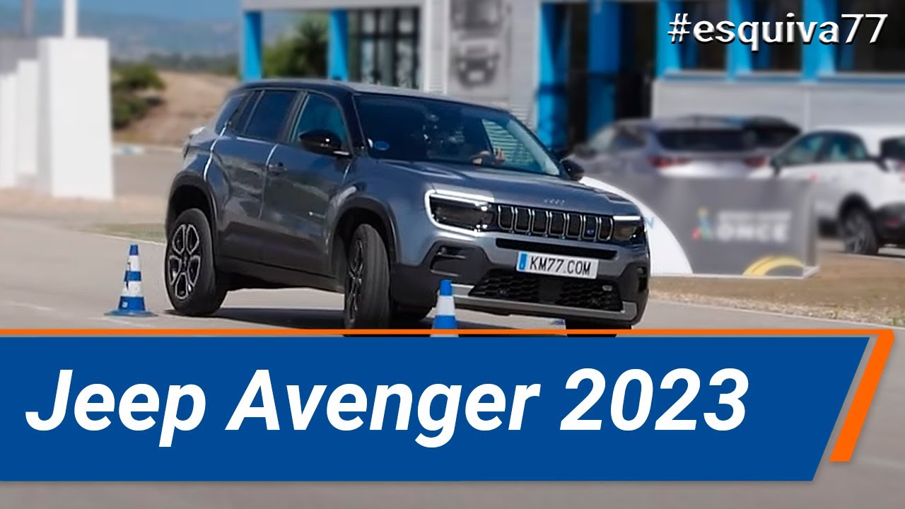Jeep Avenger 2023 - Maniobra de esquiva (moose test) y eslalon | km77.com