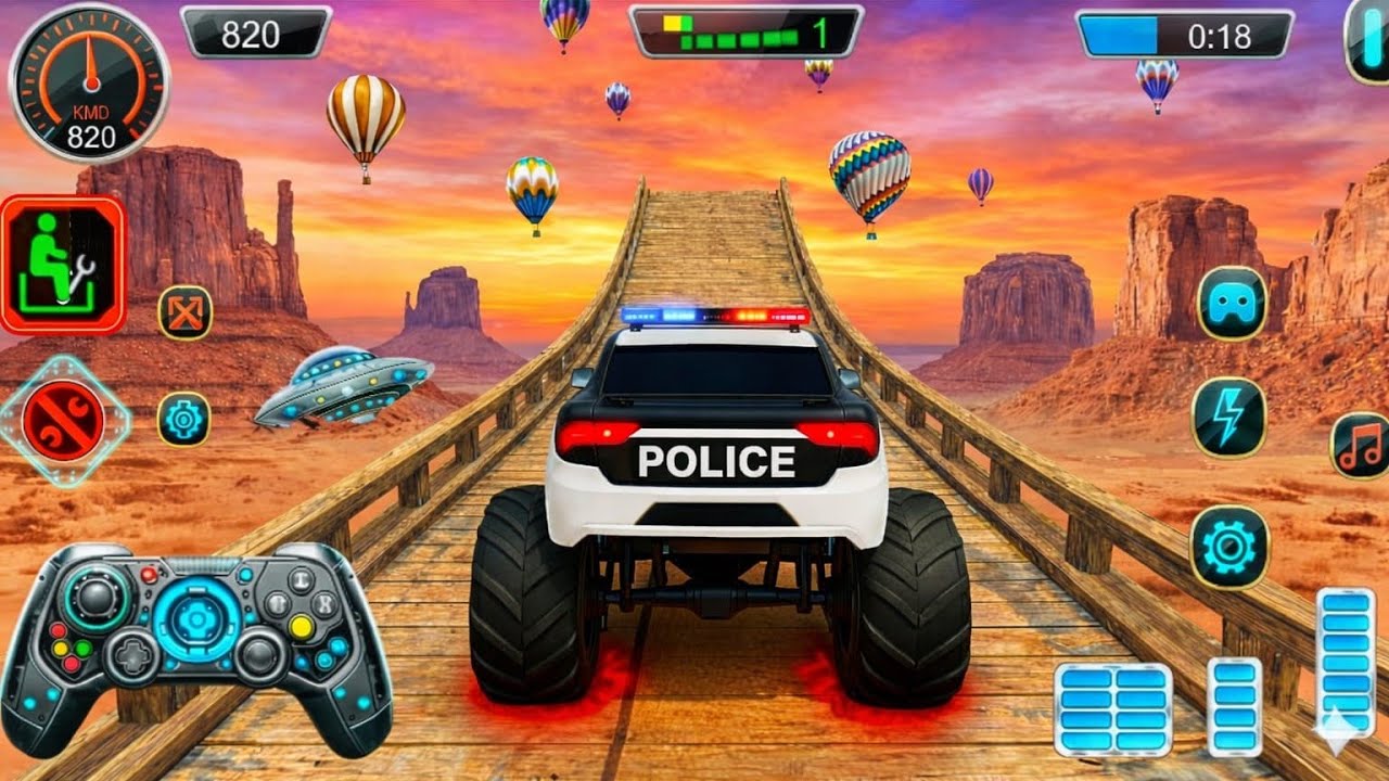 Monster Truck Mega Ramp Extreme Racing - Mega Ramp Monster Truck Racing - Android Gameplay