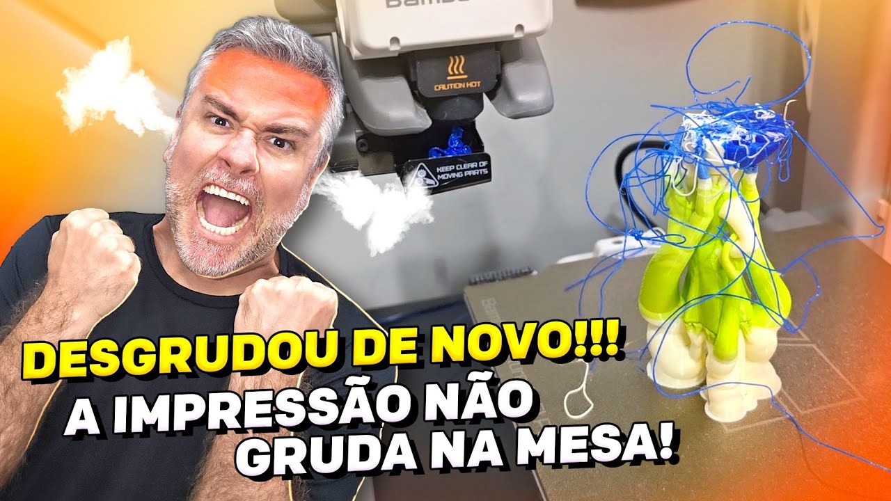 Por Que Suas Pe&ccedil;as DESCOLAM da Mesa da IMPRESSORA 3D? A Verdade Chocante!
