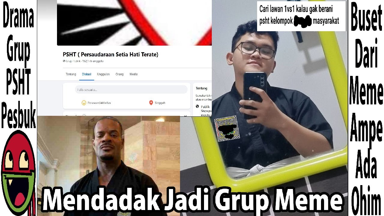 Drama Grup PSHT Kena Spam Meme