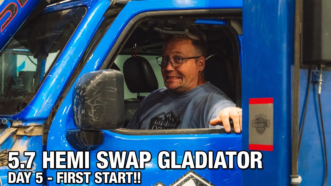 FIRST START of the AMW 5.7 Hemi in my Gladiator
