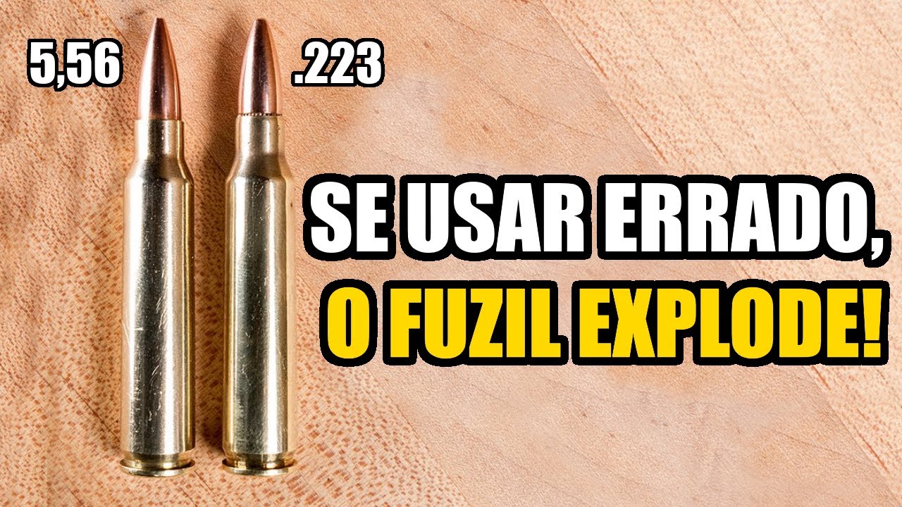 Qual a diferença da munição 5,56x45 pra .223 Remington?