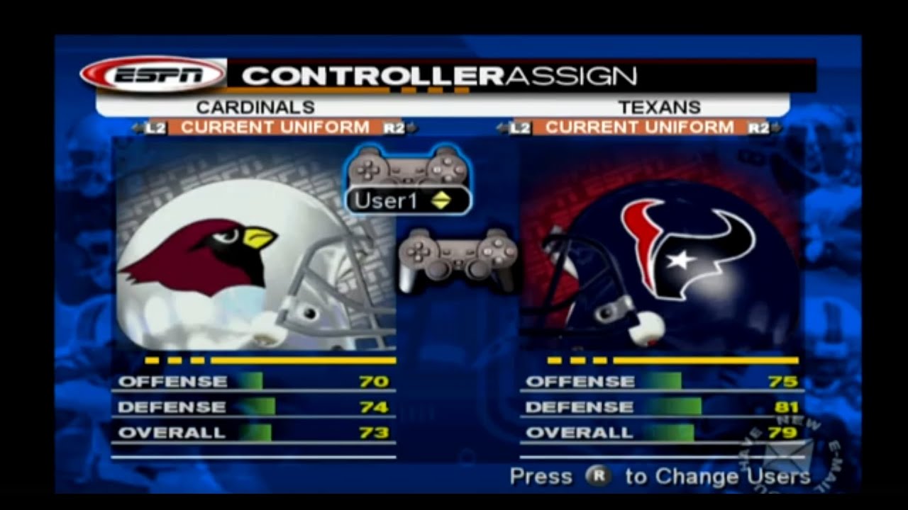 Ep1 NFL 2K4: Cardinals vs Texans I take over the Cardinals Preseason!