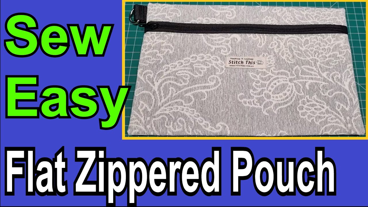 How to sew a simple zippered pouch easy and quick to sew beginner sewing project