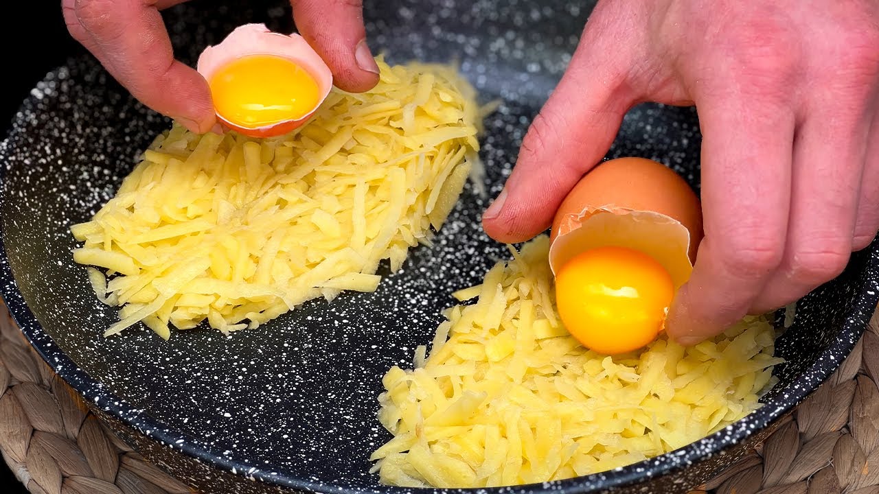 БОЖЕ КАК ВКУСНО❗️ НАТРИТЕ КАРТОШКУ С ЯЙЦОМ как ПИЦЦУ❗️ Картошку теперь НЕ ЖАРЮ! Рецепт из картошки!