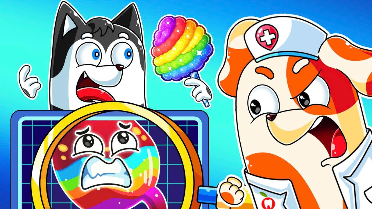 Police in Action - The Rainbow Lollipop Lesson 🍭 | Colorful Sweets | Kids Cartoon